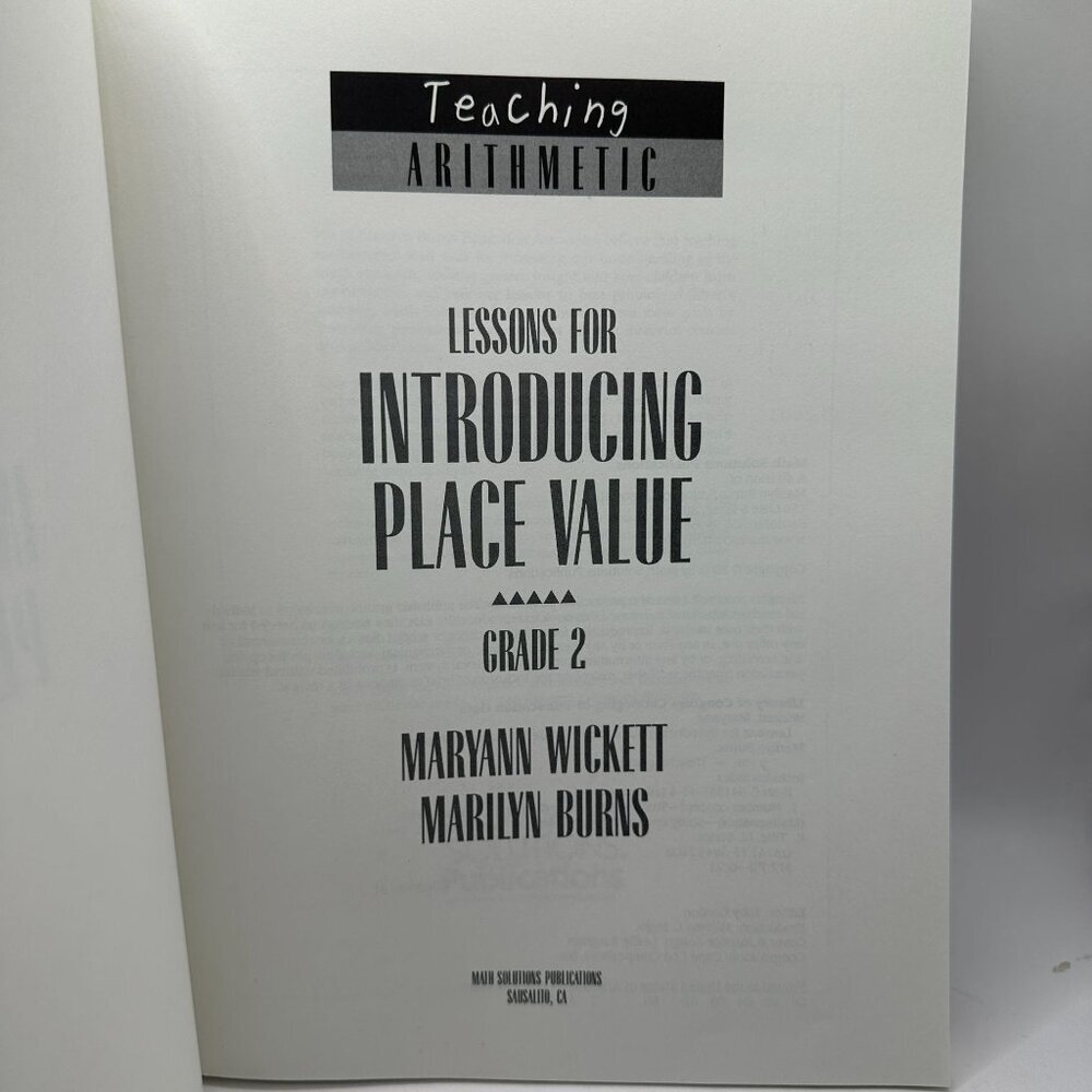 Teaching Arithmetic: Lessons for Introducing Place Value : Grade 2 (Paperback) - Picture 4 of 5